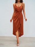 Women's Summer New Fashion Solid Color Suspension Dresses For