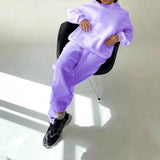 Tracksuits Women's Hoodie Pants Set Oversized Long Sleeve Sportwear Tracksuit Set 2021 Autumn Winter Suits On Fleece For