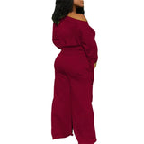 Label Piece Two Set Women Sweatsuits for Women Fall Clothes Tracksuit Bow Petal Sleeve Loose Pants Wholesale