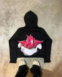 autumn and winter men fun pattern printed casual hoodie Harajuku Gothic style couple trendy sweatshirt streetwear 425-0-Outfit