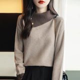 And Winter With Coat Sweater Dress Women Loose Fashion With Medium And Long Bottoming Over The Knee Knit