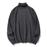 Brand Men Solid Color Turtleneck Sweater Men Slim Warm Casual Sweater Autumn Winter Fashion Turtleneck Sweater