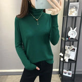 Sweater 2020 New Turtlene Female Long-sleeved Knitted Pullover Jumper Pull Femme Clothes White Warm Fashion Slim