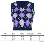 girl Sweater Vest women jumper V Neck pullover Knitted Vests Women y2k Preppy Style Crop Top Autumn 2020 solid