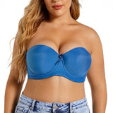 Plus Size Strapless Bra Push Up Women Underwear Seamless Sexy Lingerie Invisible Non Slip