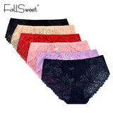 3pcs/Pack! Plus Size Women Underwear Lace Briefs Sexy Panties for Women XL- 4XL Comfort