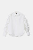 Zipper Detail Curved Hem
