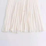 New Spring Dress With Belt, Flute And Pleats Is 8372089-Outfit