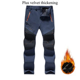 Pants Winter Fleece Warm Oversized Outdoor Hiking Camping Sports Trousers Casual Soft Waterproof Cargo Pants Plus