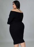 Plus Size Sweetheart Long Bodycon
