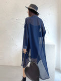 Loose Solid Shirt For Women Lapel Long Sleeve Minimalist Casual Blouses Female Fashion Spring Clothing Style