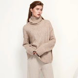 Women Autumn Winter Knitted Turtleneck Cashmere Sweater Female Spring Autumn Pullover Jumper Sweaters Casual Loose