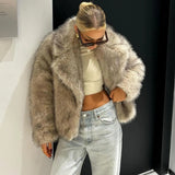 Winter New Fox Fur Coat Women's Long Loose Thick Fur Coat Plus Thick Fur