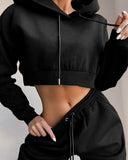 Hirigin 2022 Winter Fashion Outfits For Women Tracksuit Hoodies Sweatshirt And Sweatpants Casual Sports 2 Piece Set