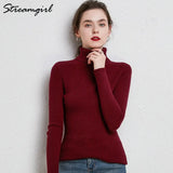 Women's Turtleneck Sweater Pullover Women Autumn Winter Pull Femme 2021 Winter Clothes Women Basic Warm Vintage Sweater