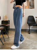baggy air jeans with a high