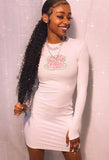 Print Long Sleeve with Thumb Hole Bodycon