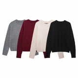 Women's New 2025 Casual Pure Color Long-Sleeved Soft