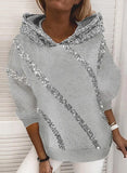 Casual Sequins Hoody