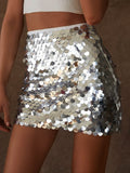 Sequined Skirts Sparkle Slim Short Mini Skirts for Women Shiny Glitter Pencil Skirt Nightwear Party Clubwear 2023 New-Outfit