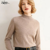 Casual Knitted Sweater Fashion Women Turtleneck Pullover Long Sleeve Jumper Full Femme Winter Clothing Tops Elegant