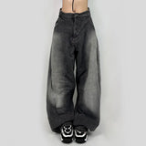 The New Summer Style Water Wash Color Waist Pleated Loose Trouser Legs Casual Fashion Show Skinny Jeans-Outfit