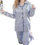 Sleeve Silk Pajamas Spring Women Summer Pajama Sets Silk Pijama Sleepwear Pyjamas Plus Size 4XL 5XL Nightwear