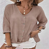 Spring-Summer Sale Of New Women's Collar Button-Killey Long