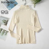 2021 Basic Turtleneck Women Sweaters Autumn Winter Tops Slim Women Pullover Knitted Sweater Jumper Soft Warm