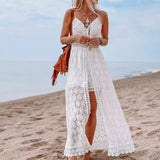 New Sexy Sling Splicing Casual Jumpsuit INS Home Holiday Hollow