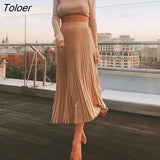 Sexy Fashion Crop Top Tops High Waist Long Split Skirts Two Piece Sets Khaki Summer Autumn Casual Skirts Sets Womens