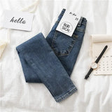 Jeans Slim Thin Female Denim Pants Womens Jeans Spring Autumn Woman Stretch Bottoms Feminino Skinny Pants Women