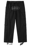 Tide Brand Corteiz Alcatraz Overalls Men's Multi-Pocket Retro Loose Straight Tube Rope Tie Feet-Outfit