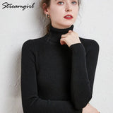 Women's Turtleneck Sweater Pullover Women Autumn Winter Pull Femme 2021 Winter Clothes Women Basic Warm Vintage Sweater