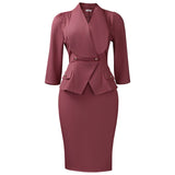 Women's New Fashion Temperament Big Collar Seven-Point Sleeves All African