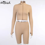 Lucky Label 2 Two Piece Set Women Outfits Activewear Fitness Elastic Crop Top Leggings Women Matching Set Tracksuit