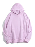 Women Hooded Sweatshirts Pullover Oversized Thick Solid Loose Cotton Sweatshirt Vintage Winter Hoodies Women Overzise