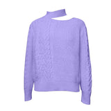 Women's Sweaters 2019 New Casual Solid Loose Sweater Bare Shoulders Knitted Pullovers Winter Oversized Sweaters