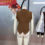 Vest Women's Sleeveless Cowboy Vest