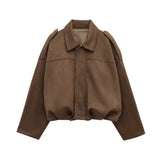 Women's 2025 Early Spring New Thin Temperament Pilot Multi-Color Jacket