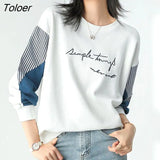 Pullovers Women Fashion Trend Spring Autumn New Loose Capless All-match Design Pullover Outside Wear Long-sleeved