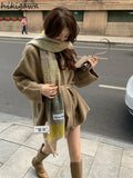 Sweater Jackets Women's Clothing Bandage Temperament Sueter Mujer Loose Casual Knitted Cardigan Y2k Tops Pull