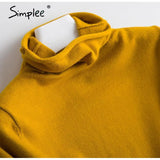 Leisure high collar basic sweater Slim cosy long sleeve pullover Home style fashion women's sweater Autumn winter