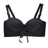 Padded Push Up Bras Add Two Cups Brassiere Unlined Seamless Bra for Women A B