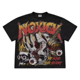 New Gothic Funny Street Trend Hip-Hop Printed High Street Casual Men's And Women's Short-Sleeved Round-Necked T-Shirts-Outfit