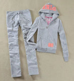 / Fall 2021 PINK Women's Brand Velvet Fabric Tracksuits Velour Suit Women Tracksuit Hoodies And Pants SIZE S - XL