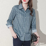 printing ladies shirts Women's Blouses Spring Autumn Long Sleeve Shirts Tops Blusas