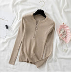 O Neck Striped Sweaters Knitted Zipper Pullover Long Sleeve Woman Sweaters Tops Slim Casual Soft Jumper Pull Femme