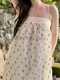 Floral Elegant Dress Women Designer Draped Chic Midi Dress Female Korean Fashion Backless Strappy Holiday Dress 2022