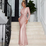 New Women's Wish Sexy Deep V Long-Sleeved Dress